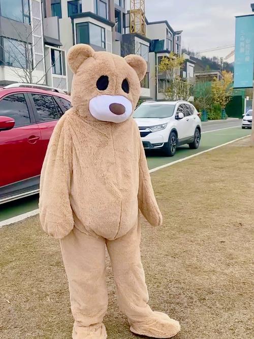 卡通人偶抖音熊服装图片