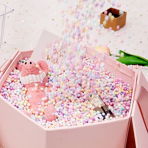 抖音中装礼物用的泡沫盒