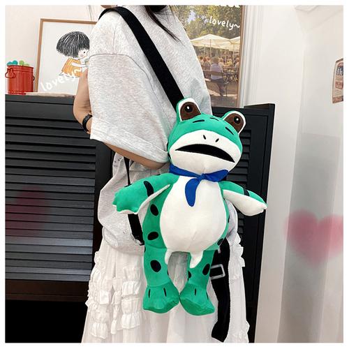 抖音爆款青蛙的双肩背包
