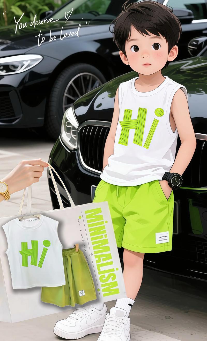 抖音里小孩穿的荧光衣服