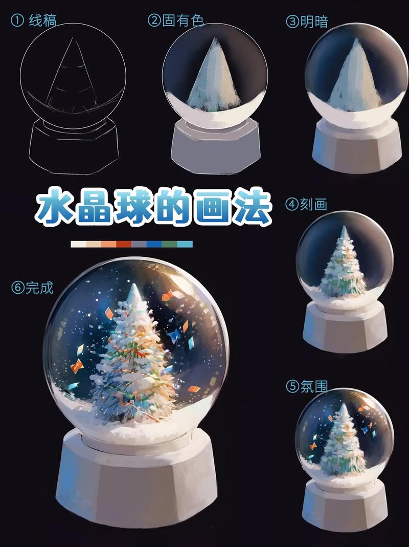 怎么制作抖音圣诞水晶球