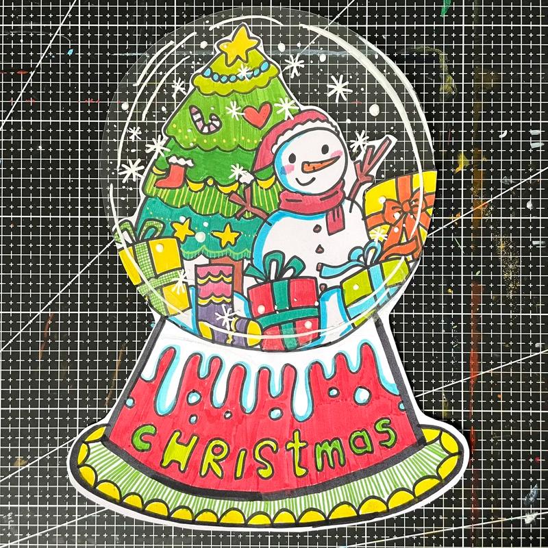 怎么制作抖音圣诞水晶球