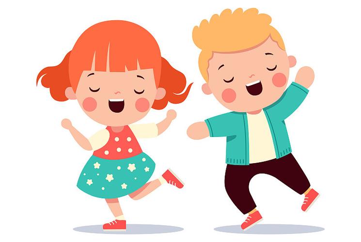 抖音上五个卡通孩子跳舞