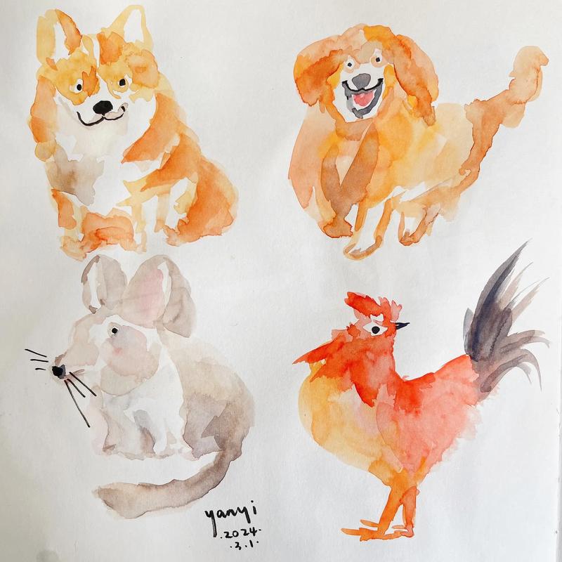 抖音里颜料放水里出动物