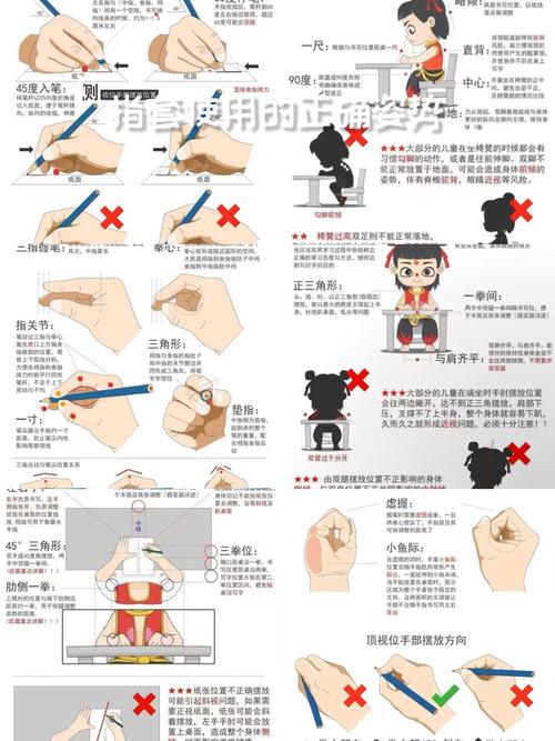 抖音用皮筋纠正写字姿势