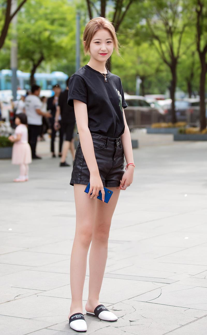 快手 美美 韩国街拍