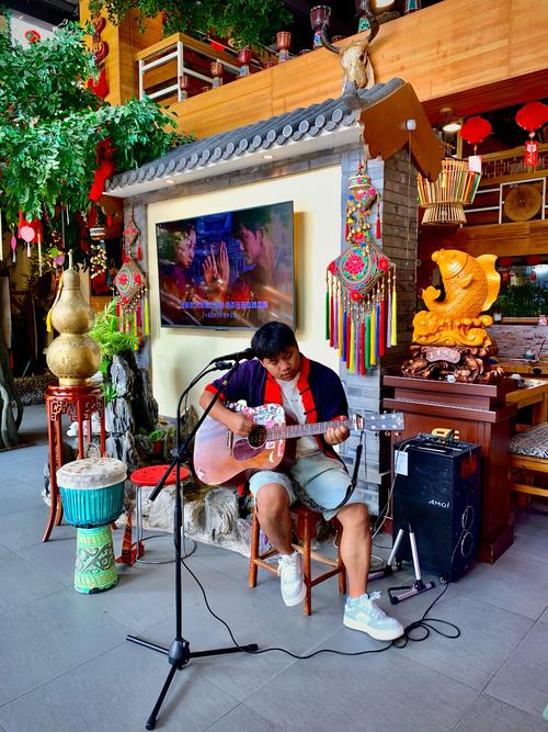 快手街头唱歌图片大全