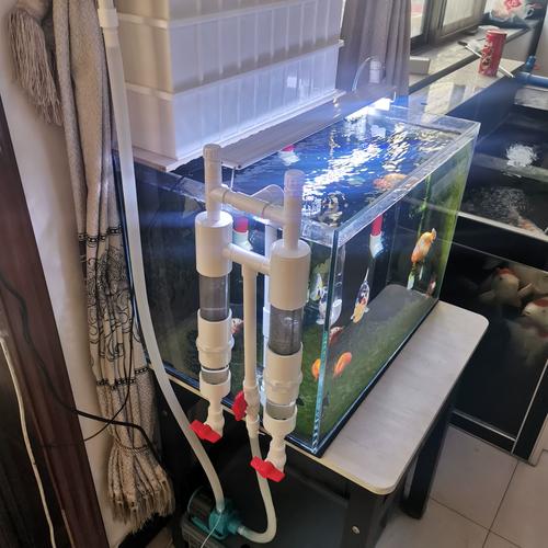 抖音pvc水管茶几养鱼