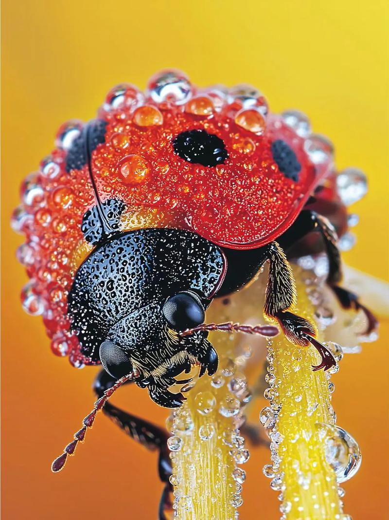 抖音上的绣的七星瓢虫