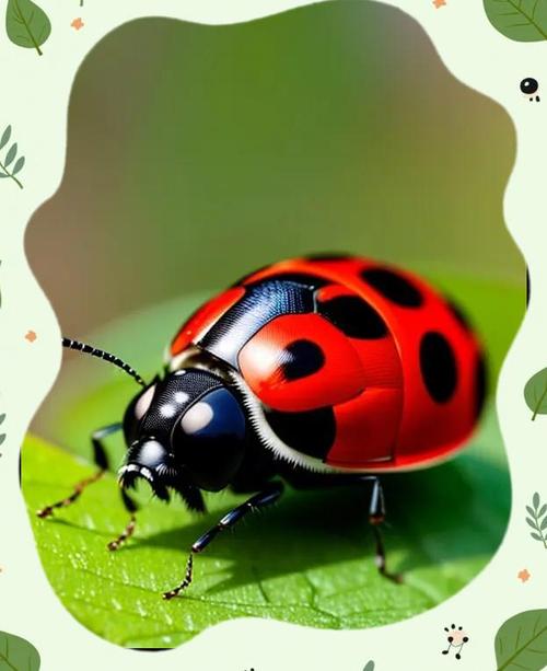 抖音上的绣的七星瓢虫