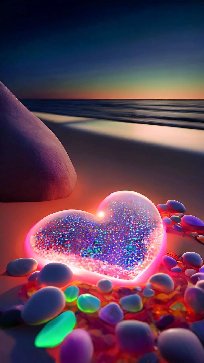 抖音上的照片里的桃心