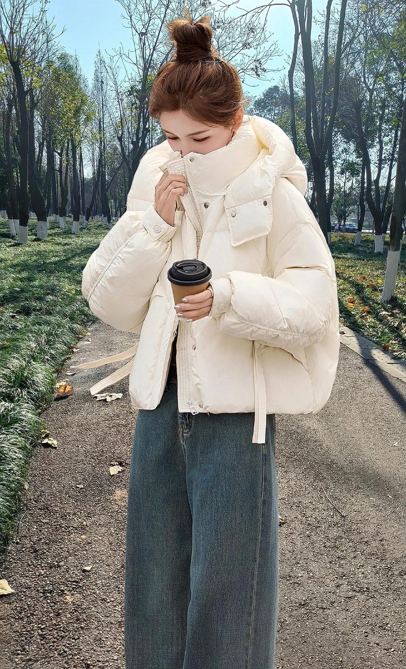 抖音最新款背带羽绒服