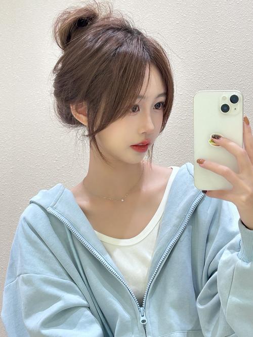 抖音网红留海头发图片