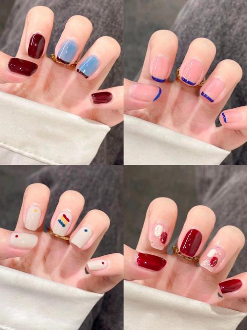 抖音最火的美甲运动风