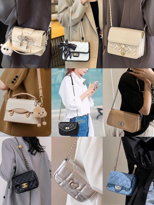 抖音上菱格单肩斜挎包