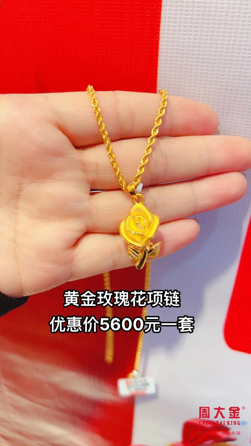 抖音同款玫瑰花加项链