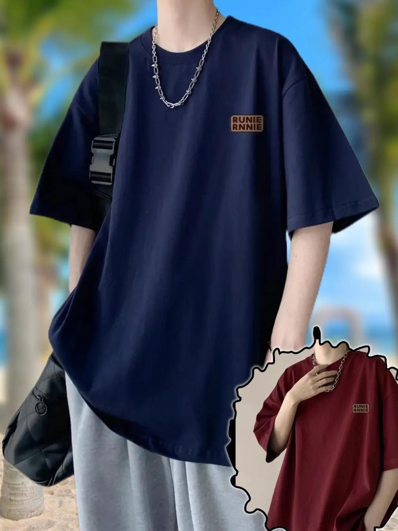 抖音网红男款同款短袖