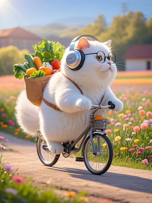 抖音上的卡通猫穿潮牌