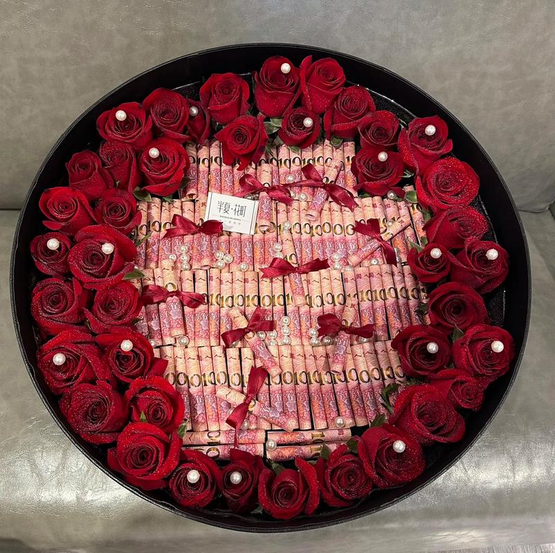 抖音鲜花礼盒装人民币