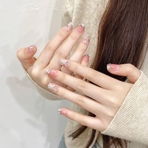 抖音最火方钻美甲图片