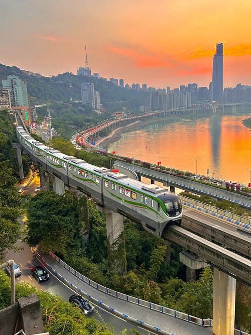 重庆抖音 地上轨道车