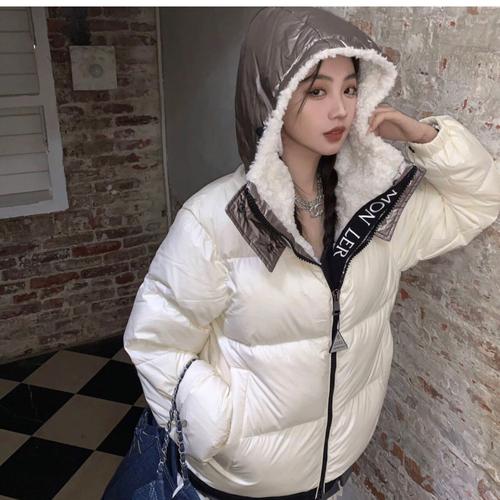 抖音全头套白色羽绒服