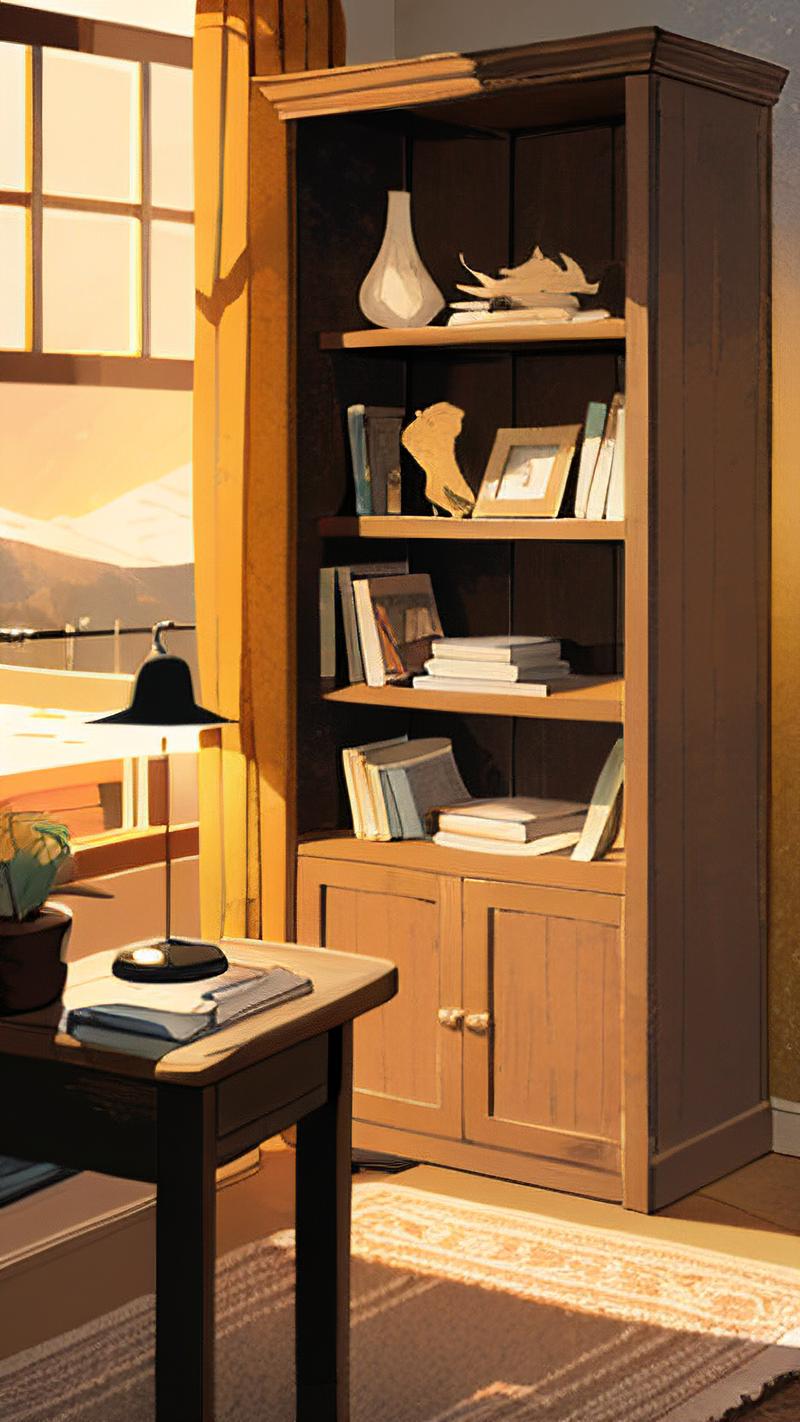 抖音书柜桌面壁纸高清