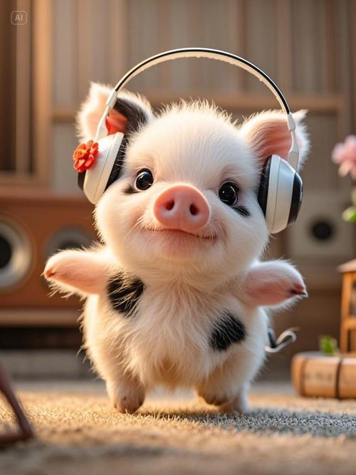 抖音猪可爱的公仔图片