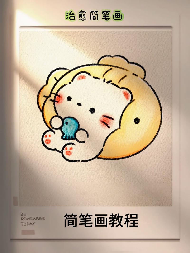 抖音里的卡通猫怎么画