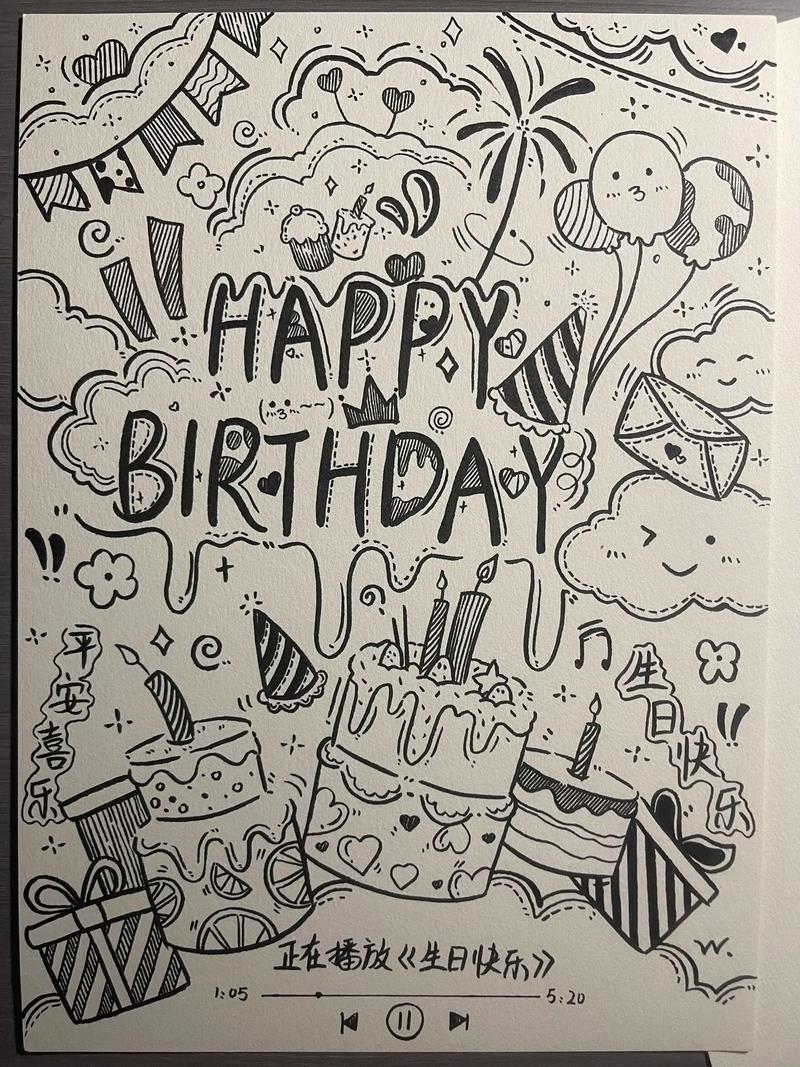 抖音给男朋友的生日画