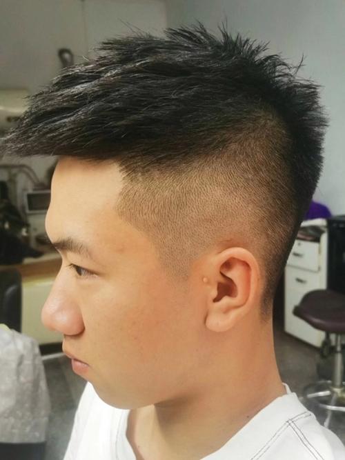 快手精神小伙短发发型