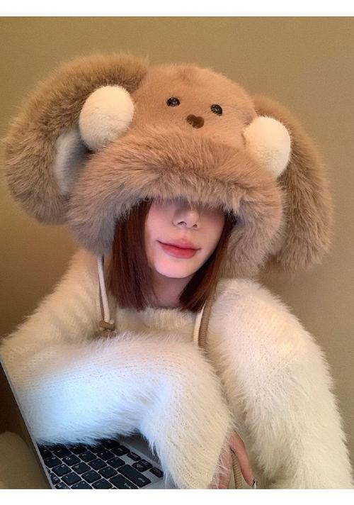 抖音上大耳朵带帽子的