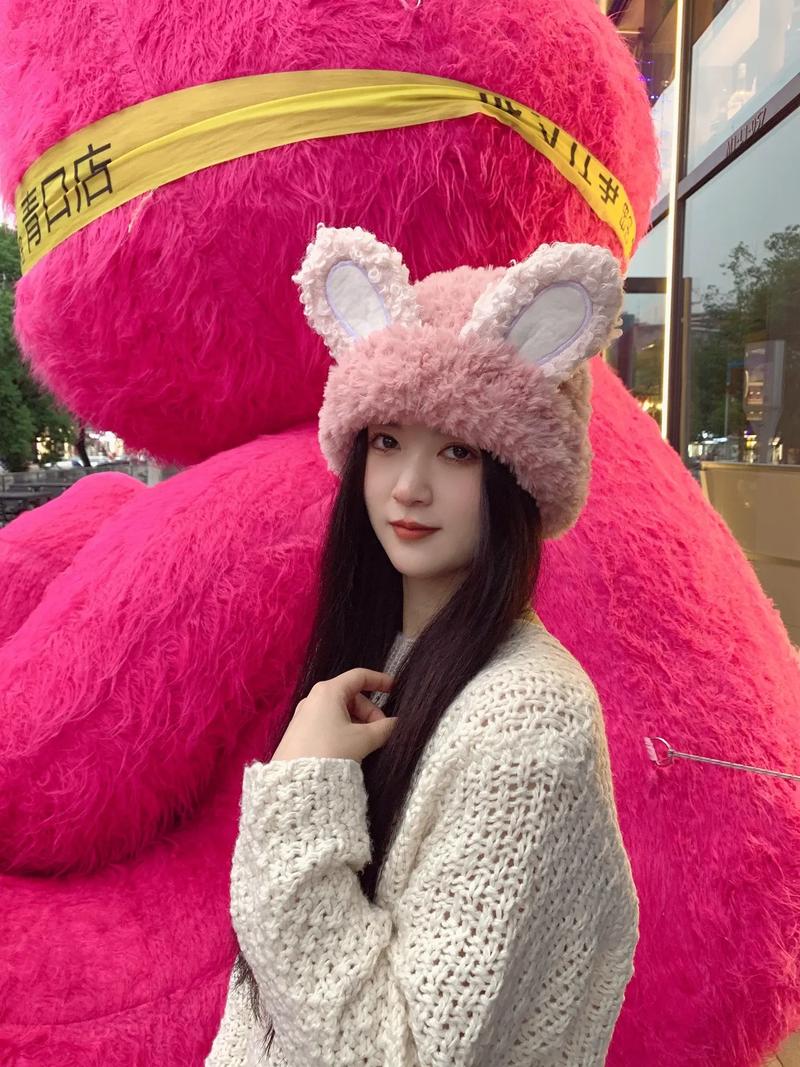 抖音上大耳朵带帽子的