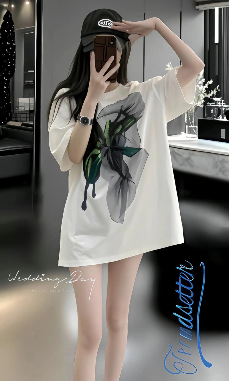 抖音上的网红短袖图片