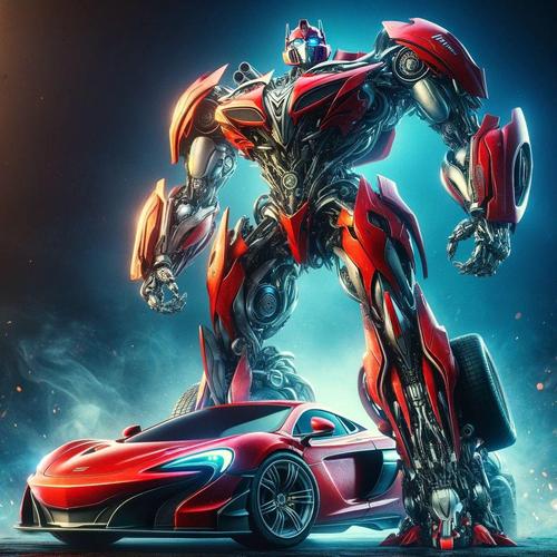 抖音里的汽车变形金刚