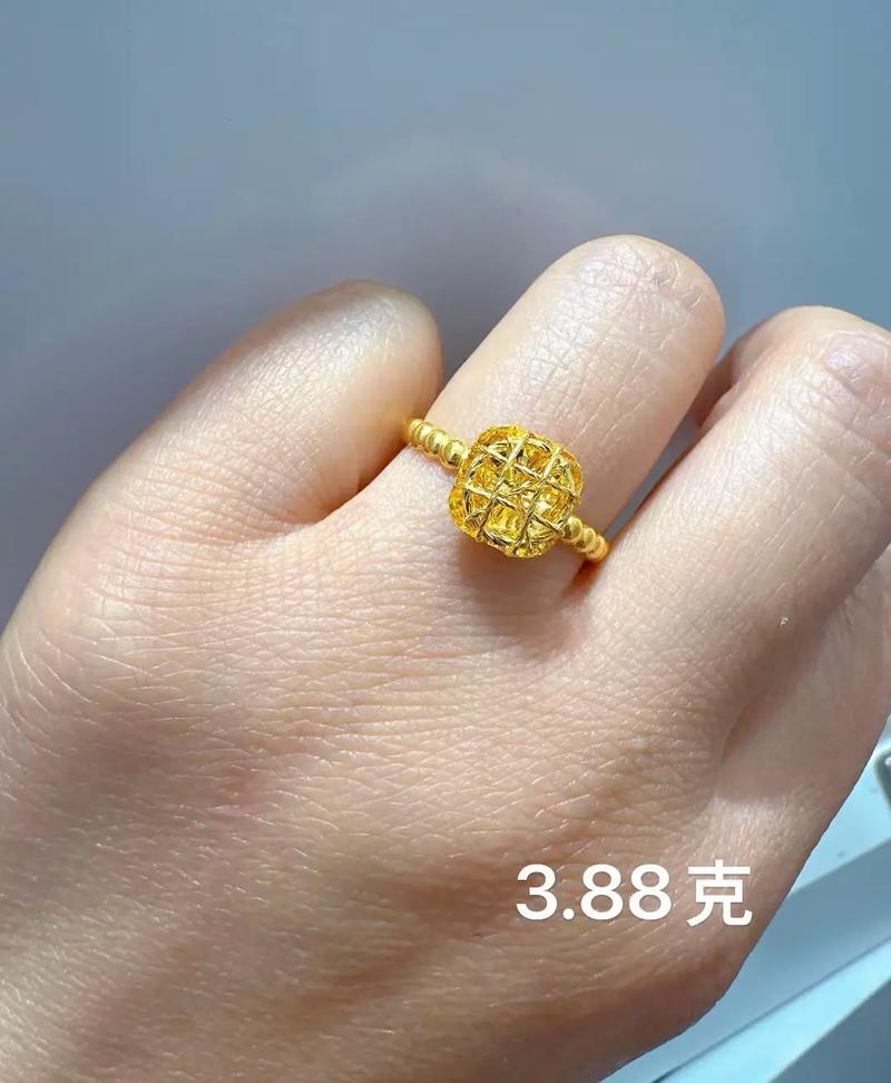 抖音合二为一戒指足金