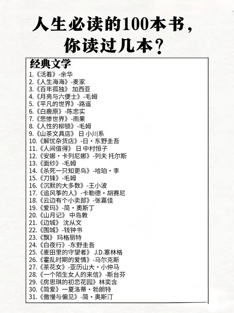 抖音推荐一生必读的书