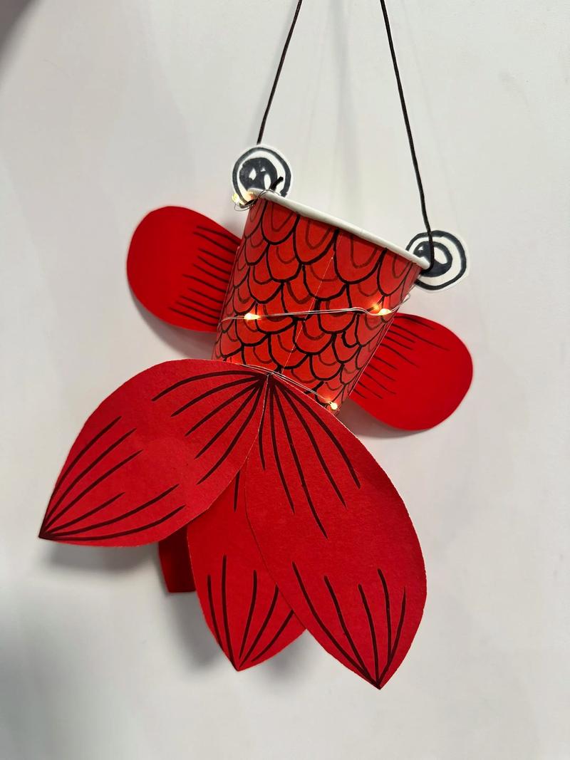 抖音上手工做的卡片灯