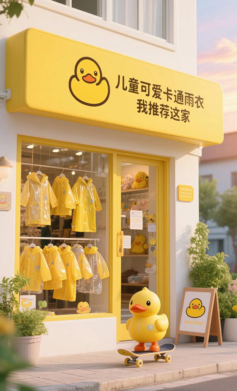 抖音小鸭子雨衣怎么收