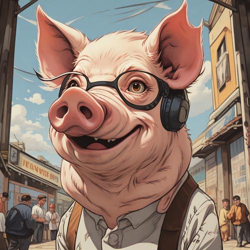 抖音上卡通猪头怎么弄