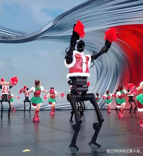 抖音跳舞的灯光机器人