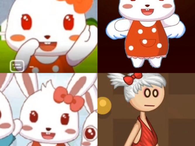 抖音里贝贝兔和大美丽