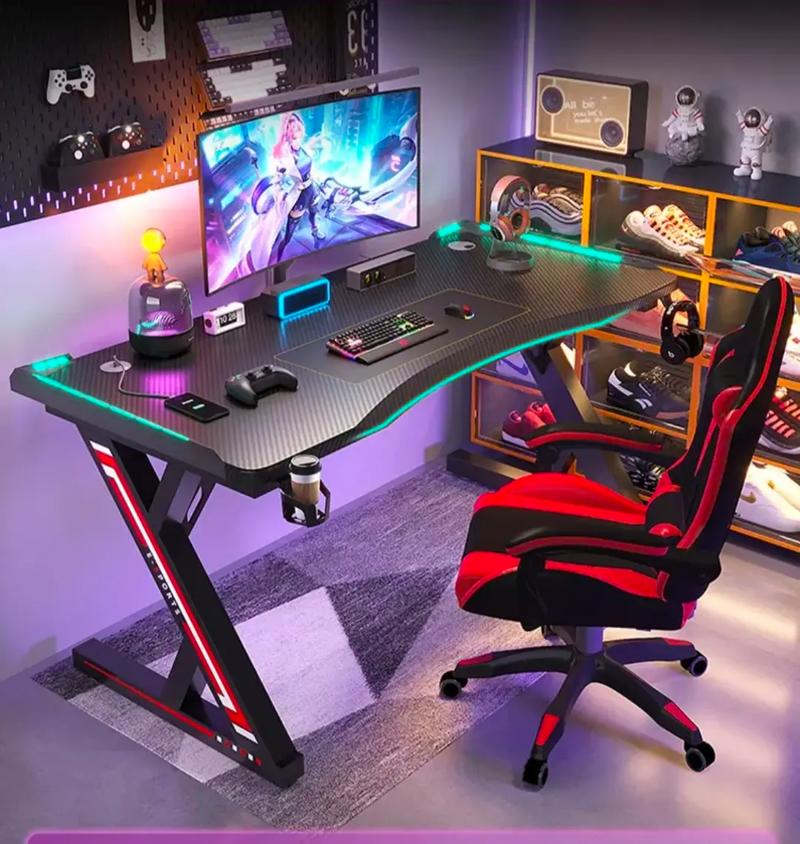 抖音桌椅电脑一体桌椅