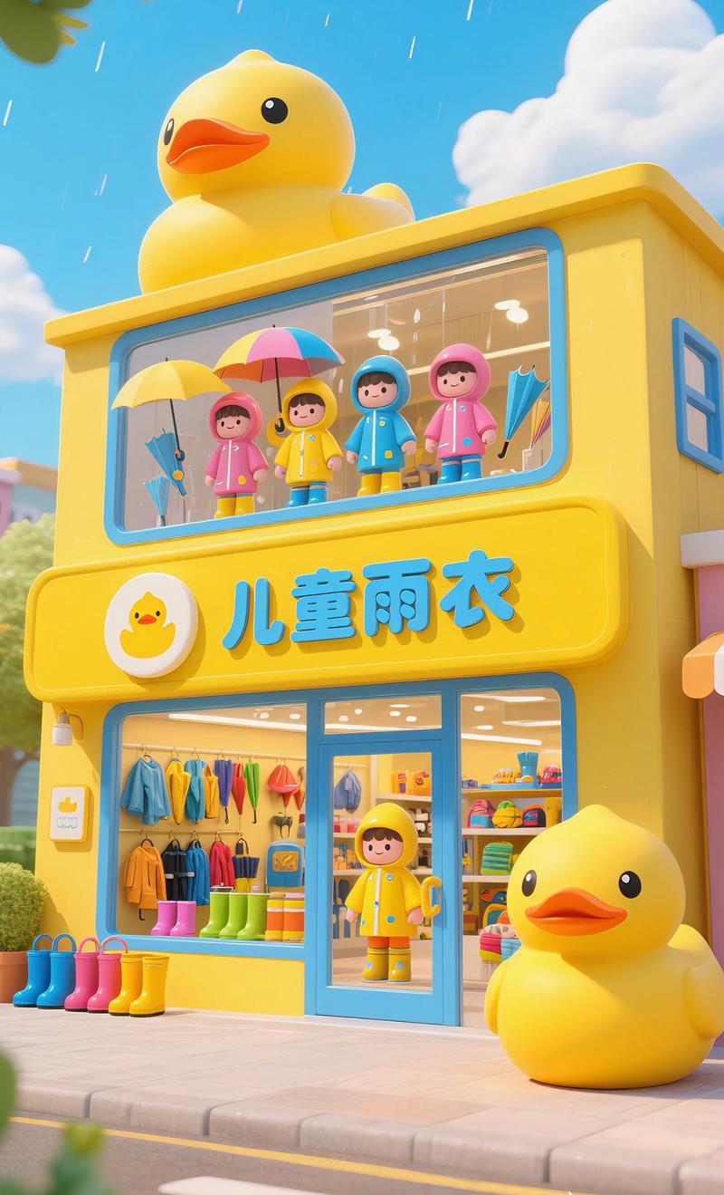 抖音小黄鸭雨衣怎么收