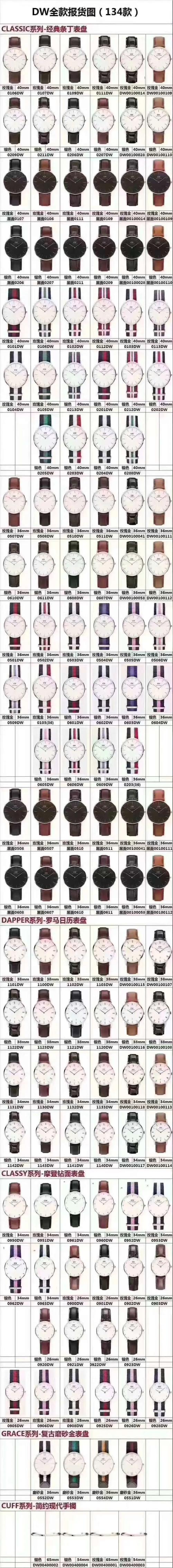 抖音很火手表dw价格