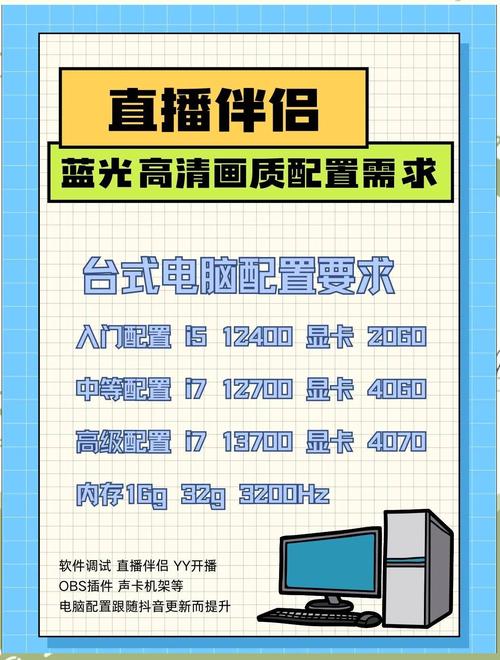 电脑直播需要什么配置