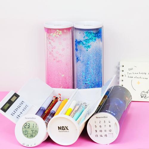 抖音网红圆筒笔盒图片