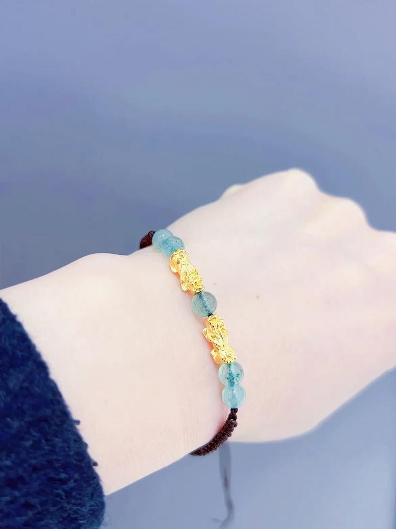 抖音貔貅手链头发编织