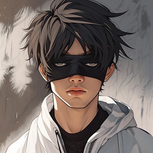 快手神秘人绷带男头像