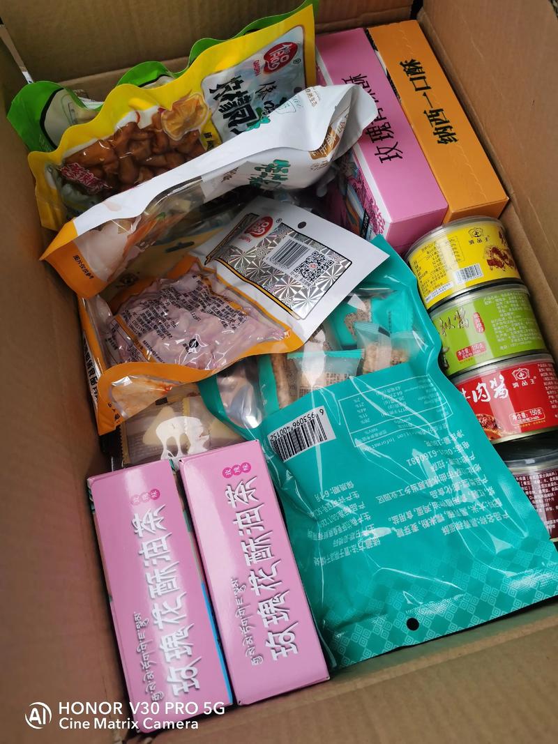 抖音一大箱零食清单